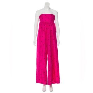 Ulla Johnson- strapless wide leg jumpsuit